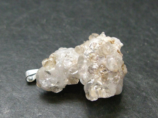 Hyalite Silver Pendant from Mexico - 1.3" - 6.92 Grams