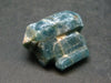 Large Neon Blue Apatite Crystal From Brazil - 1.1" - 12.4 Grams