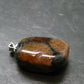 Perfect Cross-Shaped Andalusite (Variety of Chiastolite) Polished Silver Pendant from China - 1.2" - 7.95 Grams