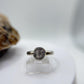 Raw Herderite Sterling Silver Ring – Natural Crystal Statement Band - SIZES: 6,7,8