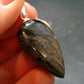 The Tempest Stone!! Natural Pietersite Polished Cabochon Silver Pendant from Namibia - 1.4"