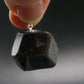 Sharp Black Melanite Andradite Garnet Silver Pendant From Mali - 0.9" - 12.48 Grams