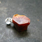 Vanadinite Crystal Silver Pendant From Morocco - 0.8" - 4.78 Grams