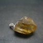 Natural Unheated Citrine Sterling Silver Pendant from Zambia - 0.9" - 3.90 Grams