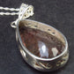 Rutilated Quartz Silver Pendant With Chain From Brazil - 1.8" - 10.7 Grams