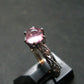 Natural Rose Quartz Ring from Brazil - 1.77 Grams - Size adjustable