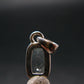 Stunning Genuine Faceted Aquamarine Gem Sterling Silver Pendant From Brazil - 0.7"