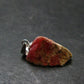 Rare Pink Tugtupite Sterling Silver Pendant From Greenland - 0.9" - 1.56 Grams
