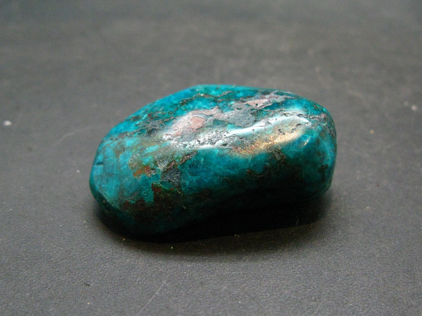 Very Nice Tumbled Dioptase Stone from Congo - 1.5" - 27.06 Grams