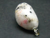 Tugtupite Sterling Silver Pendant From Greenland - 1.3" - 7.84 Grams