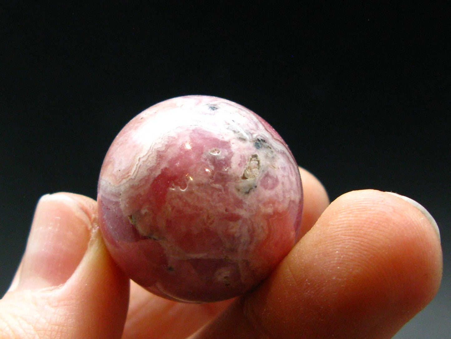 Rhodochrosite Sphere Ball from Argentina - 0.9" - 26.50 Grams
