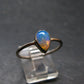 Natural Cabochon Opal 925 Sterling Silver Ring from Ethiopia - 1.93 Grams - Size 10