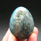 Large Neon Blue Apatite Egg from Madagascar - 107.68 Grams - 1.9"