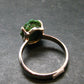 Natural Raw Deep Blue Azurite with Green Malachite Silver Ring From Mexico - Size 7 - 2.72 Grams