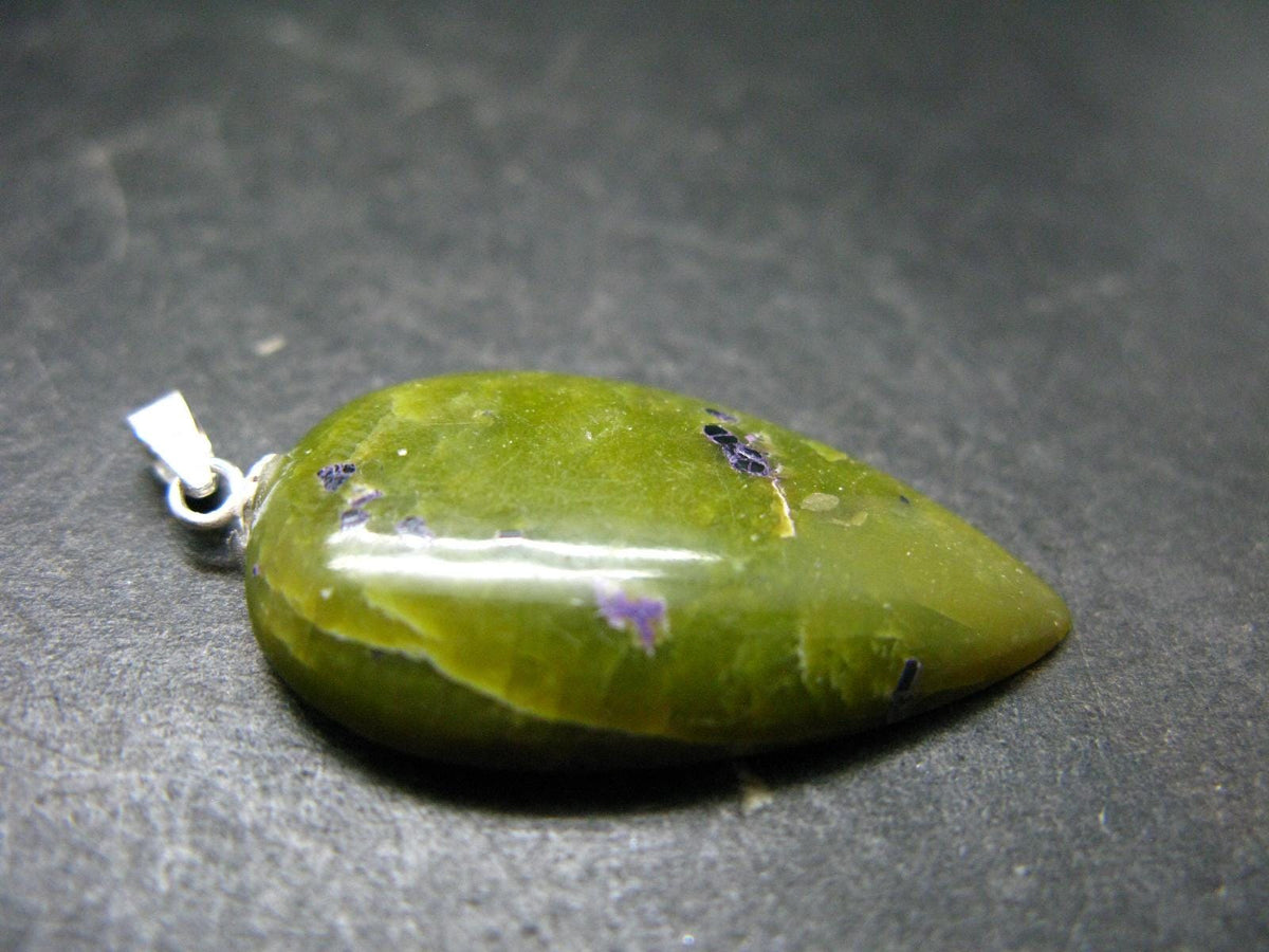 Rare SS Pendant Atlantasite Stichtite + Serpentine from Australia - 1.5"