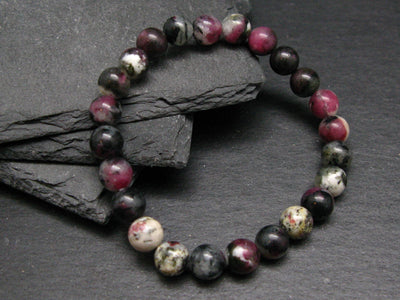 Eudyalite Eudialyte & Aegerine Genuine Bracelet ~ 7 Inches ~ 8mm Round Beads