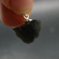 Rare Saffordite Cintamani Stone Pseudotektite Pendant from Arizona USA - 7.45 Carats - 0.7"
