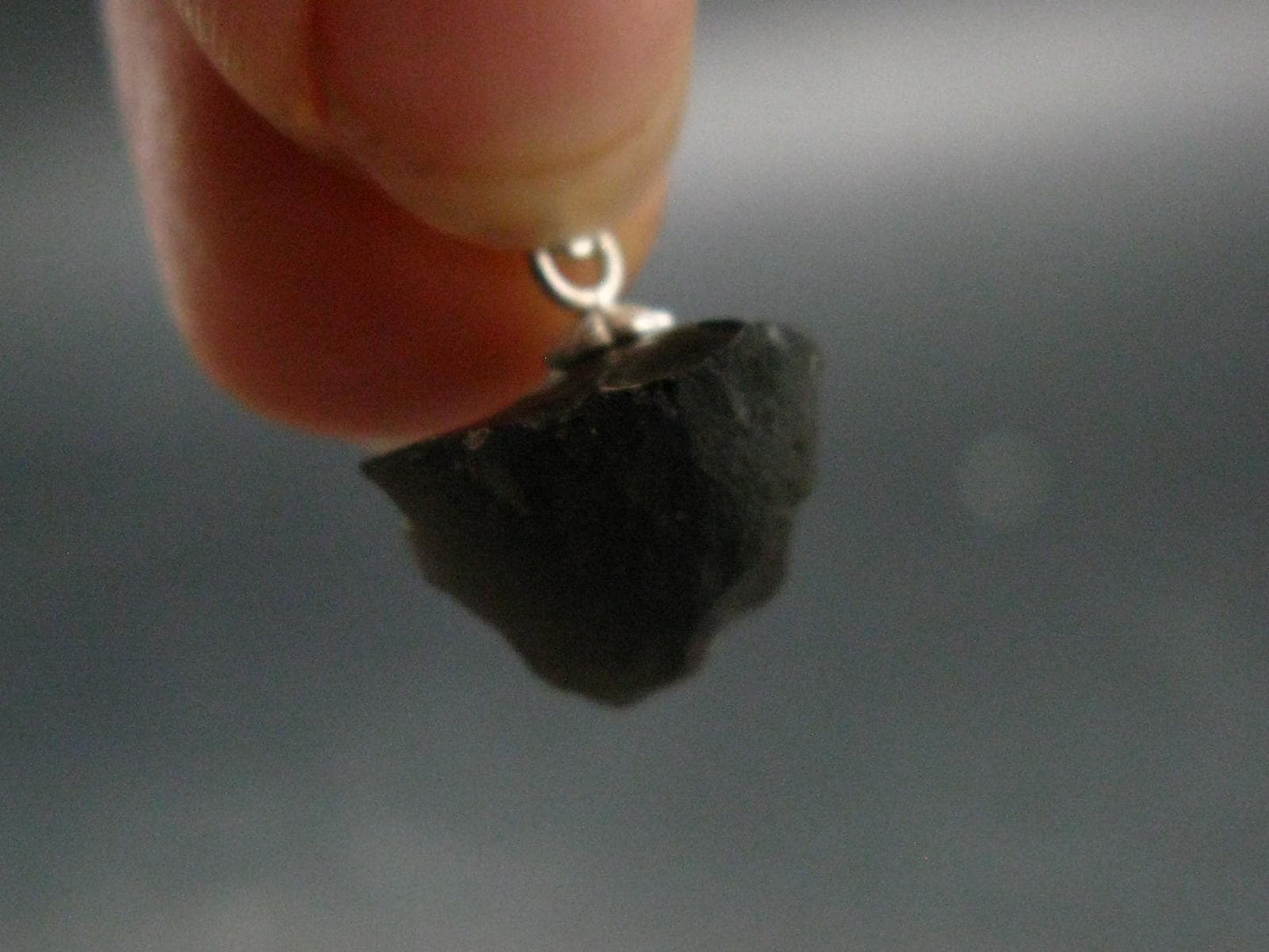Rare Saffordite Cintamani Stone Pseudotektite Pendant from Arizona USA - 7.45 Carats - 0.7"