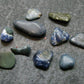 Nice Lot of 10 Benitoite Tumbled Crystals From California USA - 7.72 Carats