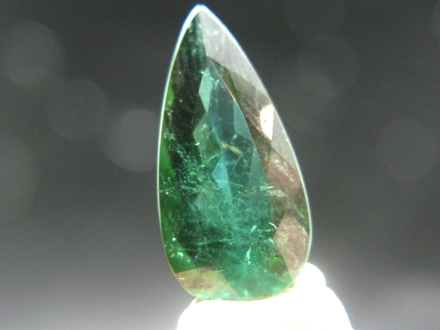 Green Tourmaline Cut Stone Gem From Brazil - 5.63 Carats - 18x9mm