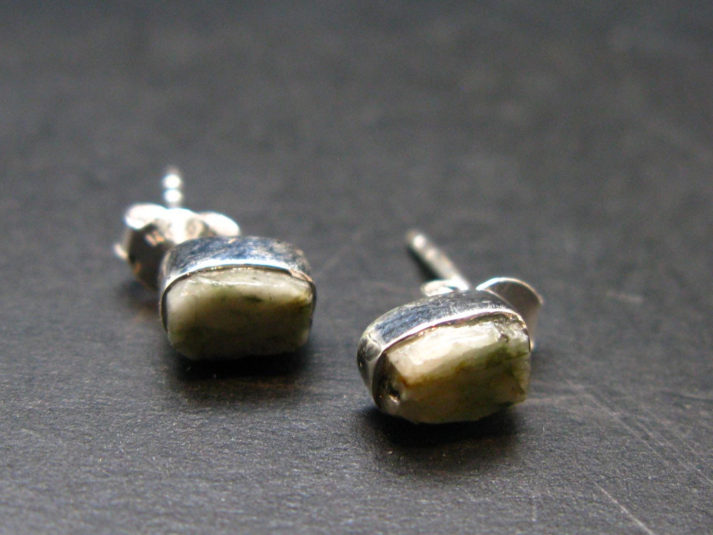 5.70 Carat Phenakite Phenacite Sterling Silver Stud Earrings from Brazil