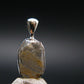 Gray Herderite Silver Pendant from Africa - 0.7" - 1.21 Grams