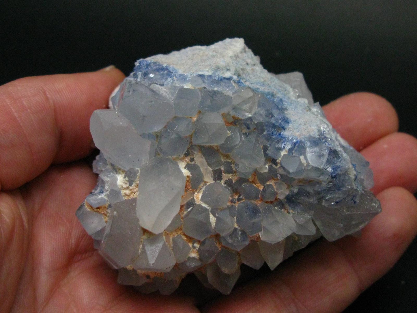 Dumortierite In Quartz Inclusion Cluster From Brazil - 3.2" - 195.96 Grams