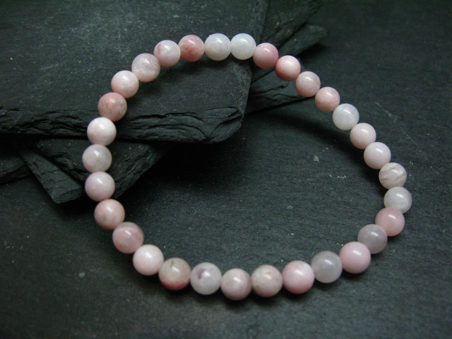 Pink Petalite Genuine Bracelet ~ 7 Inches ~ 6mm Round Beads