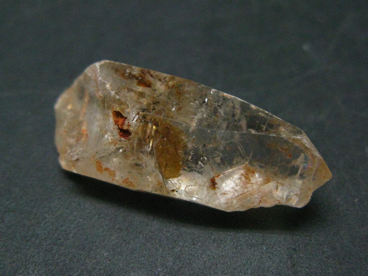 Rare Petroleum Oil In Quartz Crystal From Madagascar - 1.3" - 5.44 Grams
