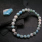 Larimar Genuine Bracelet ~ 7 Inches ~ 7mm Round Beads