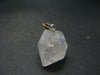 Dumortierite In Terminated Quartz Crystal Silver Pendant From Brazil - 1.0" - 6.14 Grams