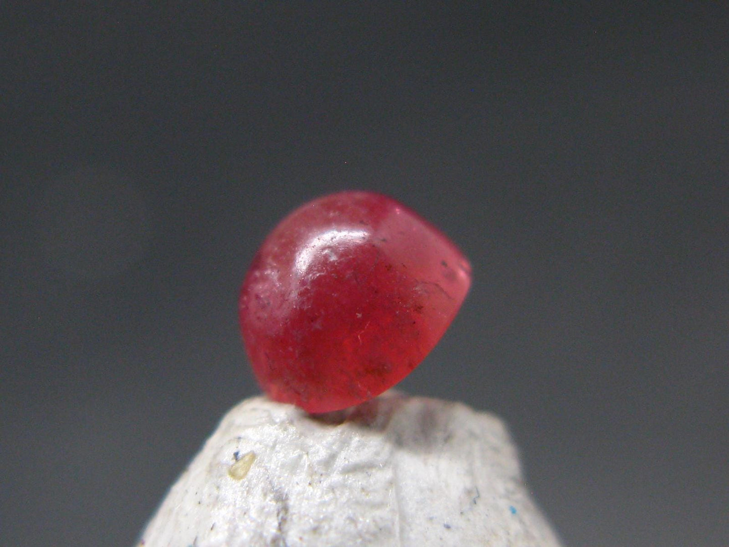 Rare Gem Bixbite Red Beryl Emerald Cabochon From Utah USA - 0.55 Carats - 4.9x4.7 mm