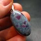 Ruby & Kyanite Silver Pendant From India - 8.22 Grams