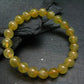 Australian Golden Prehnite Genuine Bracelet ~ 7 Inches ~ 8mm Round Beads