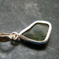 Moldavite Tektite Silver Pendant from Czech Republic - 1.0" - 1.56 Grams