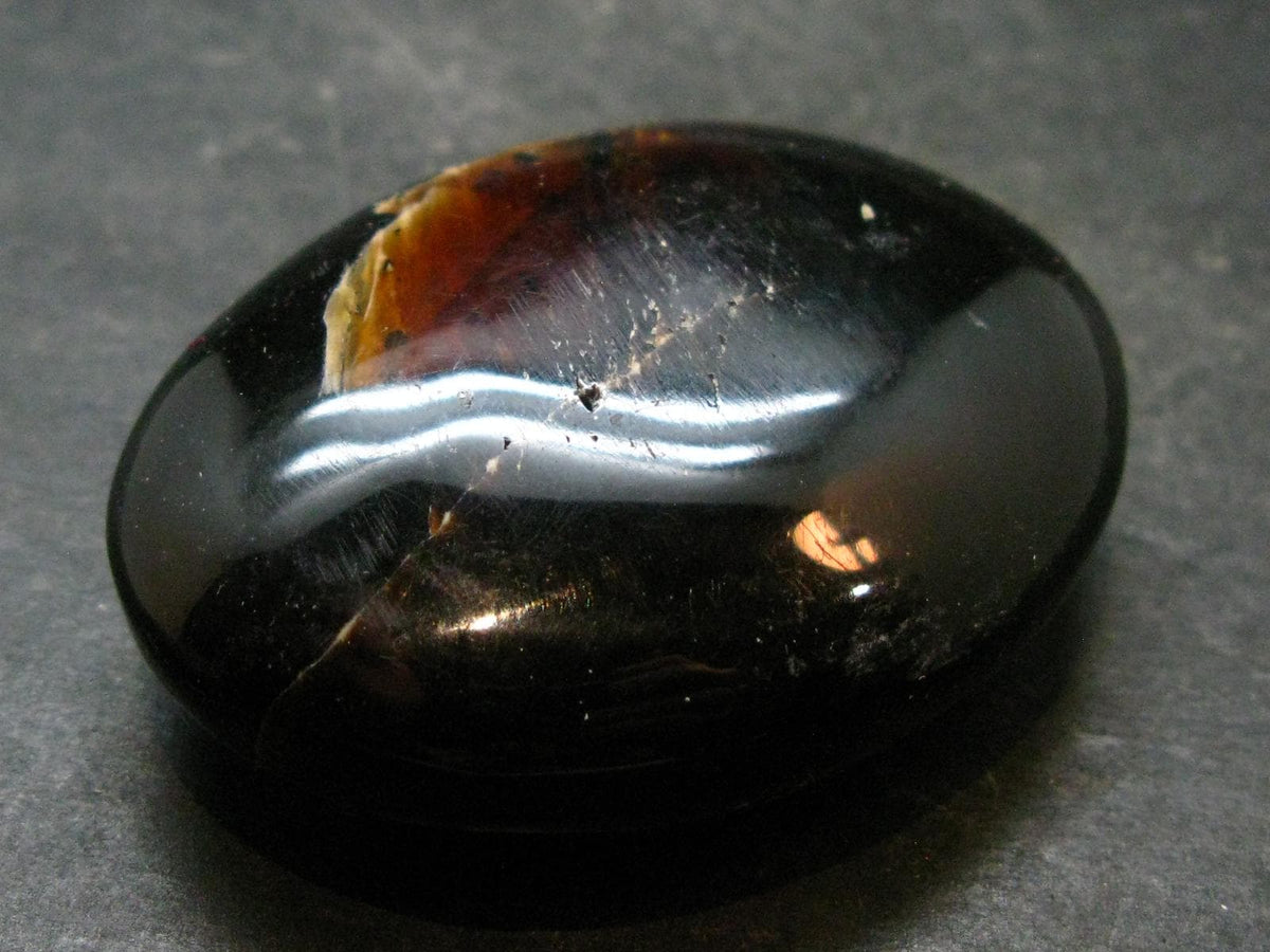 Rare Large Blue Amber Tumbled Piece Fluorescent From Indonesia - 2.1" - 24.11 Grams