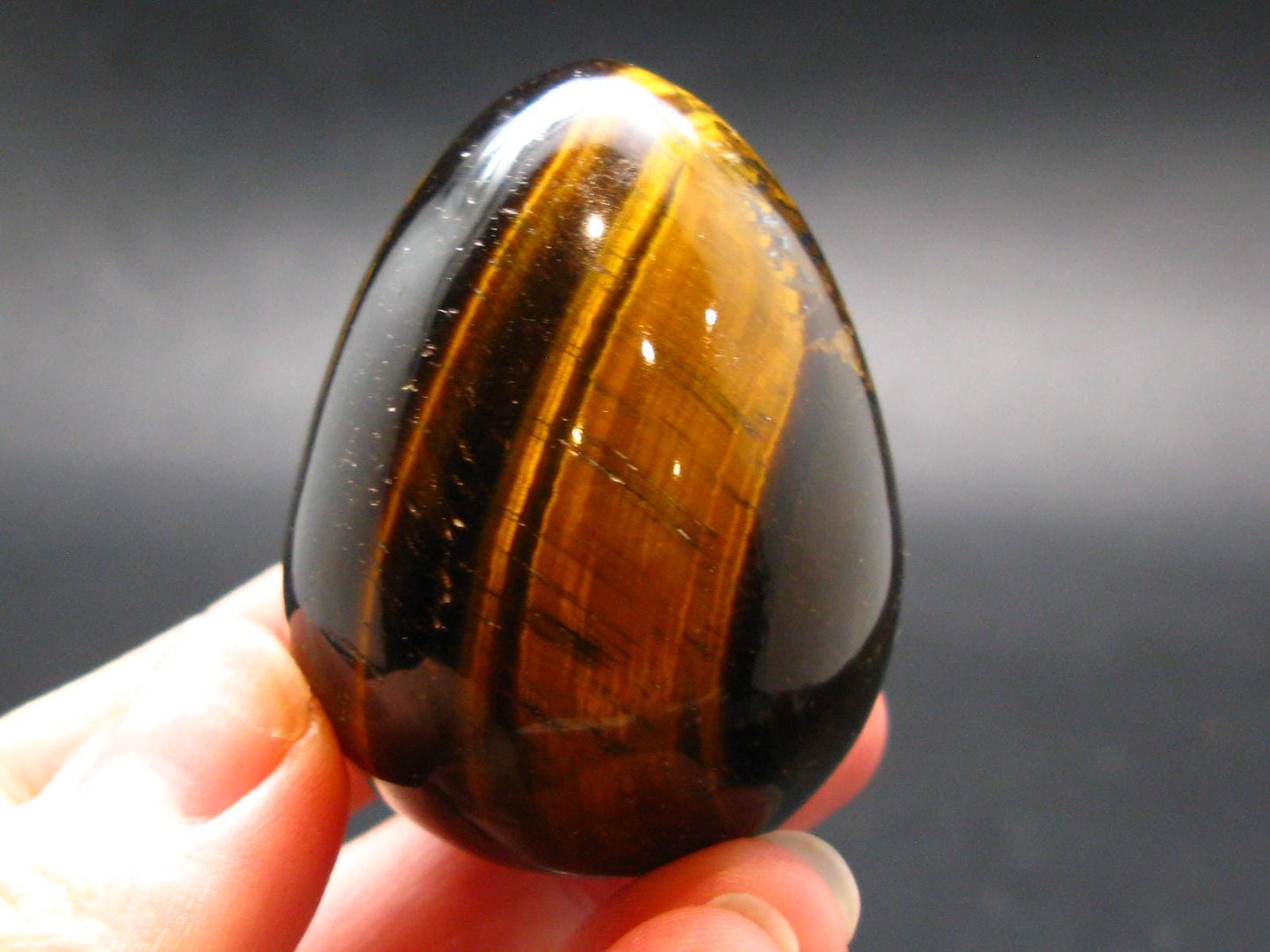 Golden Tiger Eye Egg From South Africa - 1.8"