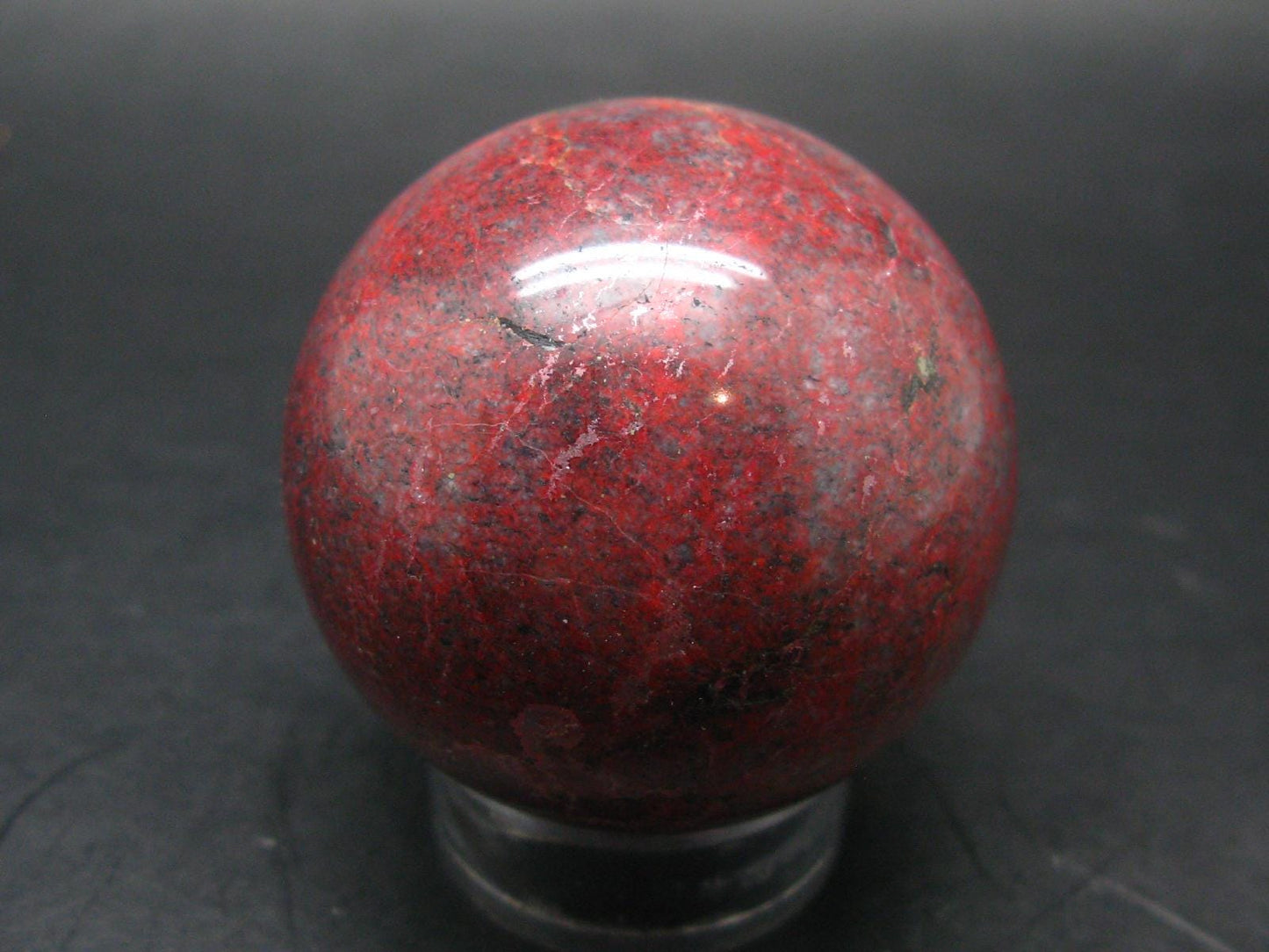 Large Cinnabar Ball Sphere from Spain - 176.6 Grams - 2.0"