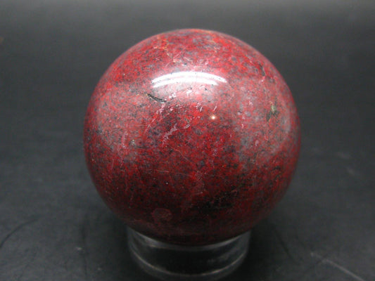 Large Cinnabar Ball Sphere from Spain - 176.6 Grams - 2.0"