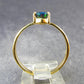 Rare Black Opal Gold Plated Silver Ring from Australia - Size 10 - 2.20 Grams