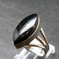 Real!! Very Rare Nuumite Nuummite Sterling Silver Ring from Greenland - 5.55 Grams - Size 7