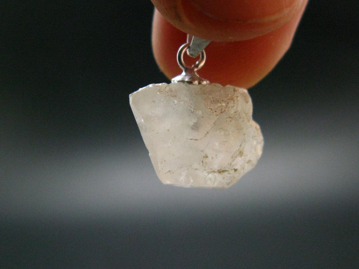 Rare Phenakite Phenacite Crystal Pendant from Madagascar - 1.64 Grams - 0.7"