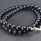 Tibetan Black Tektite Necklace From Tibet - 18"