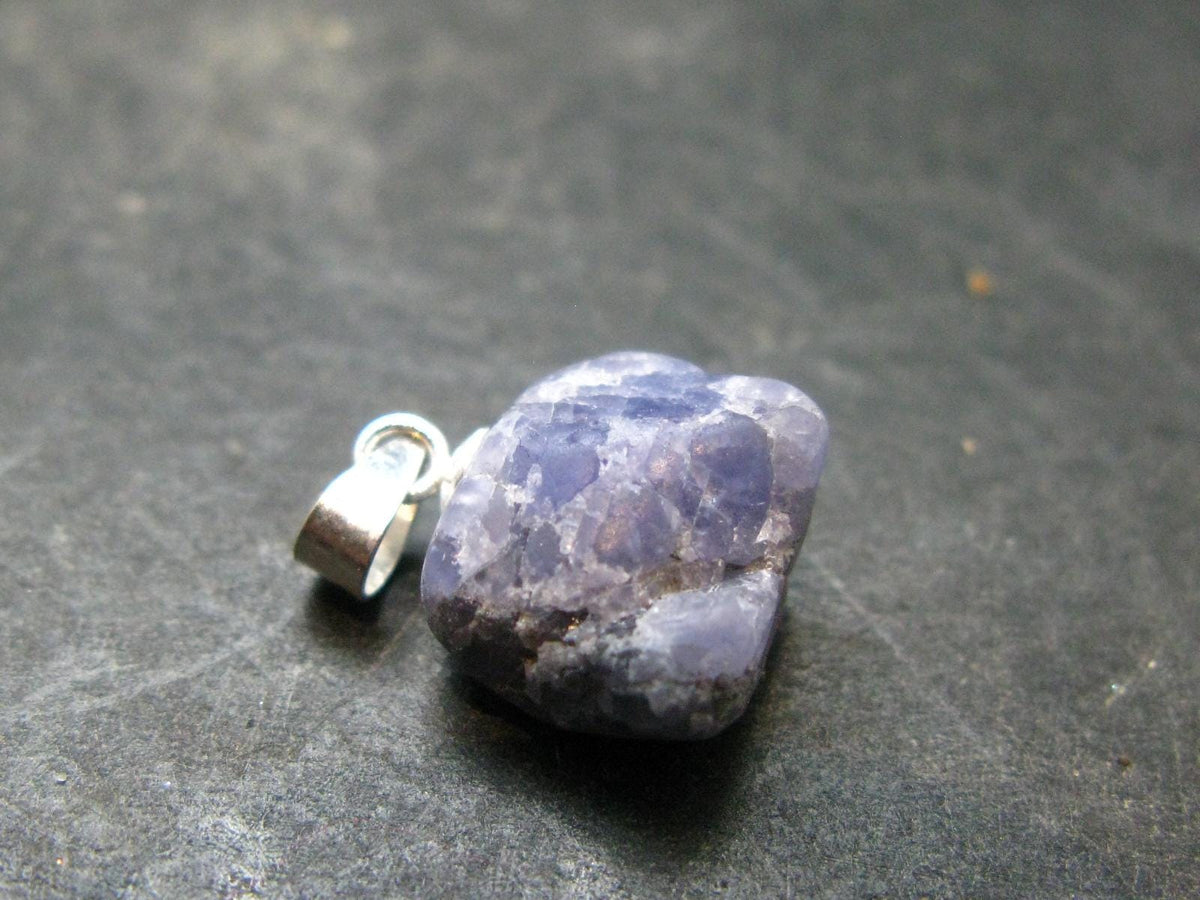Tanzanite Pendant In Sterling Silver From Tanzania - 0.7" - 2.0 Grams