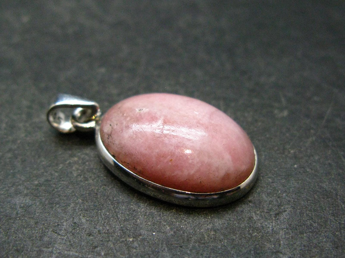Pink Petalite Silver Pendant from Canada - 1.1" - 3.19 Grams