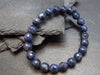 Blue Sapphire Genuine Bracelet ~ 7 Inches ~ 8mm Round Facetted Beads