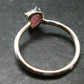 Pezzottaite Crystal Silver Ring From Madagascar - Size 7 - 2.0 Grams