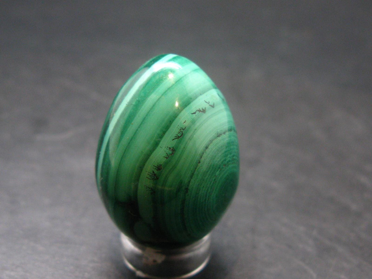Malachite Egg Carving From Congo - 1.2" - 30.43 Grams