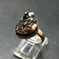 Unpolished Elite Shungite Silver Ring from Russia - Size 7 - 4.59 Grams
