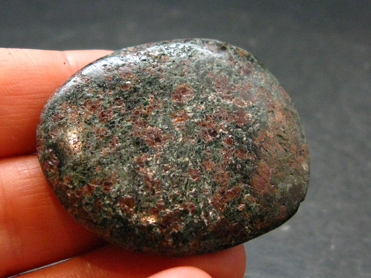 Rare Eclogite Tumbled Stone From Norway - 1.6" - 22.17 Grams